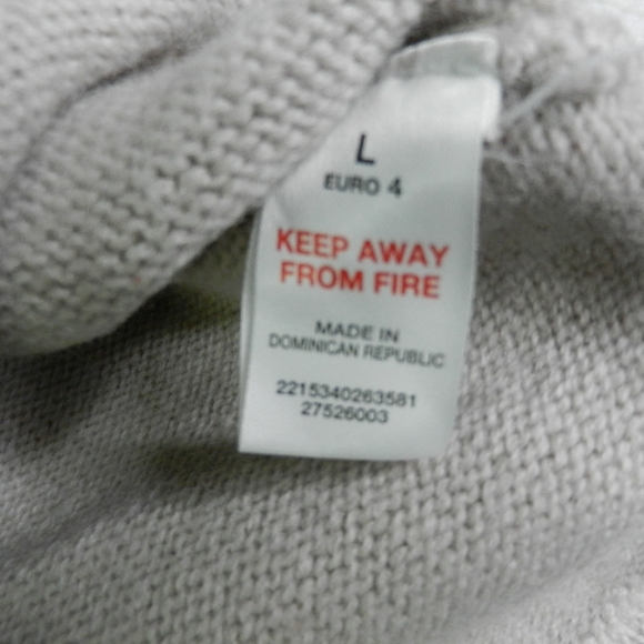 Burton Menswear Sweater Mens Large Beige Wool Turtleneck Snowboarding - Picture 4 of 9